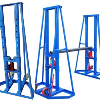 حامل بكرة سحب الكابلات الكهربائية متحرك  أدوات سحب الكابلات الكهربائية  CABLE REEL DRUM HOLDING JACK