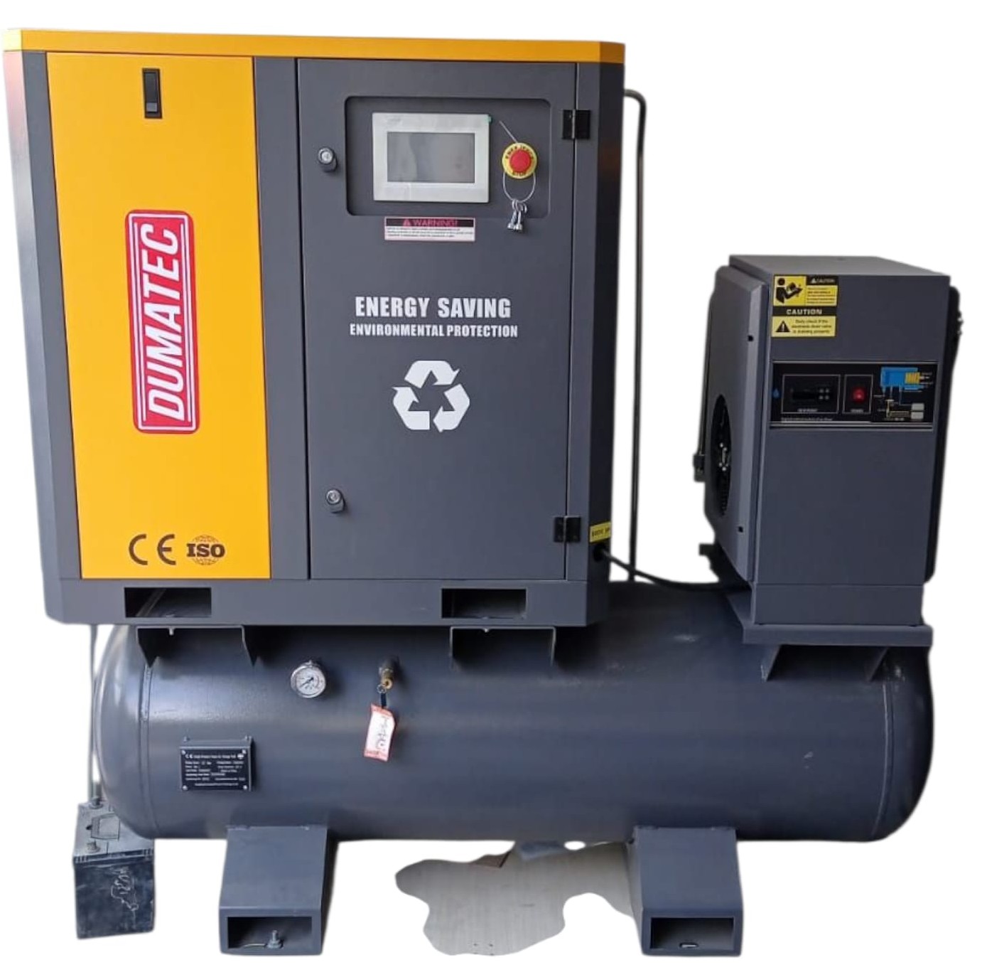 كمبروسر هواء اسكرو مع الخزان 500 دوماتك 12 بار 15 حصان كمبروسر هواء اسكرو مع الخزان 500 دوماتك 12 بار 15 حصان