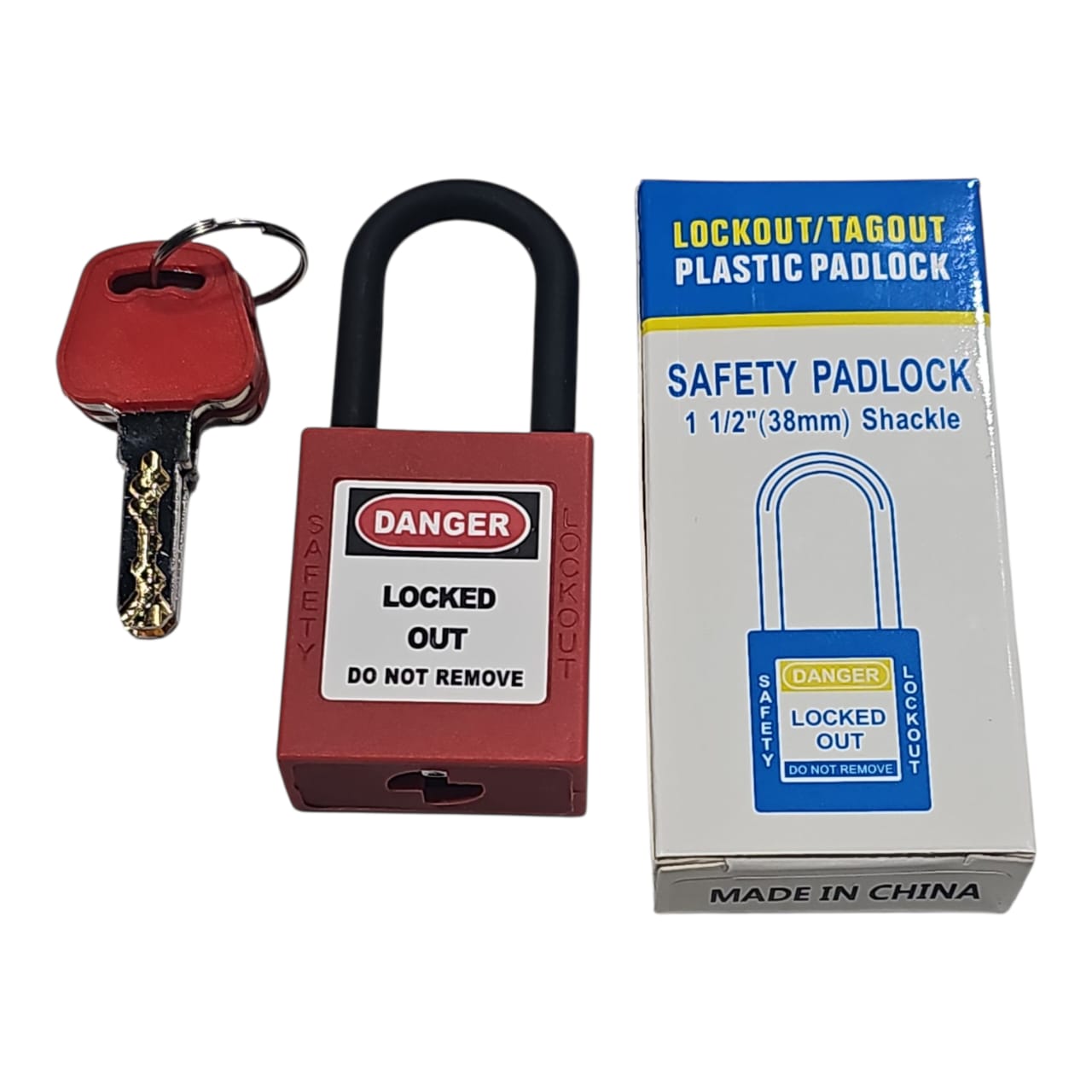 قفل سلامة لون احمر 38 ملي DUMA دوما قفل سلامة لون احمر 38 ملي DUMA دوما